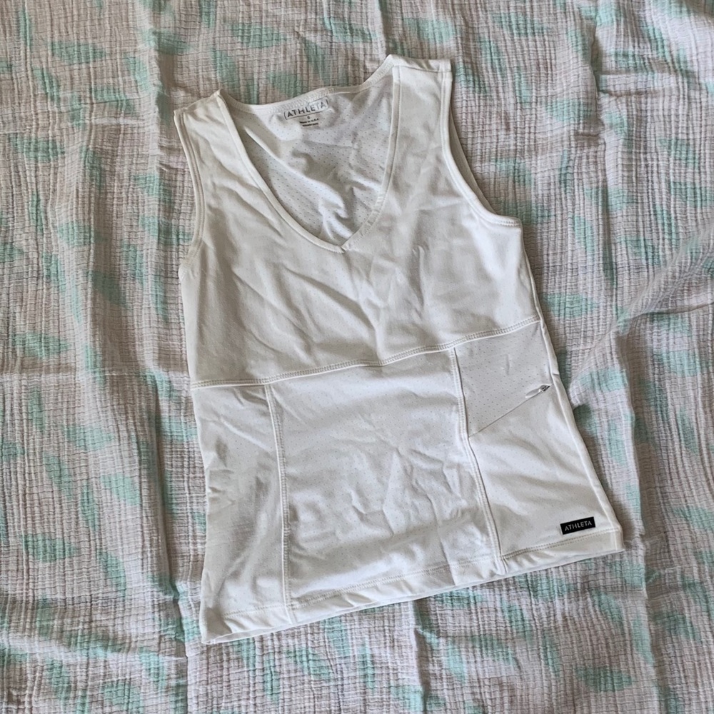 Vintage Athleta Tank w Zipper Pocket